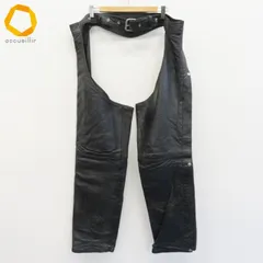 ヴィンテージ Bainton レザーチャップス バイクパンツ プロテクター 黒系 メンズ [x962623]のサムネイル