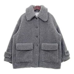CLANE クラネ ボア コート ジャケット RIDGE POCKET BOA OVER COAT 17104-0552 防寒 軽量 レディース サイズ1 グレー アウター DL17668■