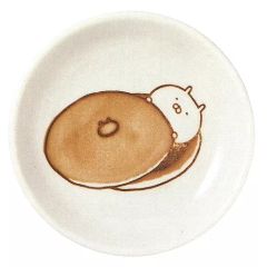 [중고]접시·찻잔 우사마루(도라야키) 작은 접시 [이치반 쿠지 우사마루~모구모구 파티~] E상