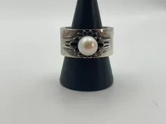 JAM HOME MADE パールリング 925 シルバー 太幅 21号 重厚 デザインリング