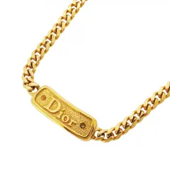 クリスチャン・ディオール(Christian Dior) クリスチャンディオール ネックレス ディオール GPメッキ ラインストーン ゴールドレディース