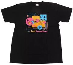 [중고] 의류 이벤트 로고 T 셔츠 블랙 프리 사이즈 [러브라이브! 선샤인!! CYaRon! 2nd LoveLive! ~대혁명☆Wake Up Kingdom~]