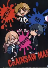 【中古】クリアファイル デンジ＆早川アキ＆パワー A4クリアファイル 「チェンソーマン×GiGOキャンペーン」 クレーンゲーム利用特典