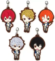 【中古】ストラップ Knights ラバーストラップ5個セット 「あんさんぶるスターズ!」 ローソン・Loppi・HMV限定