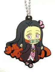 【中古】雑貨 竈門禰豆子 「無添くら寿司×鬼滅の刃 ビッくらポン! ラバーアクセサリー」 