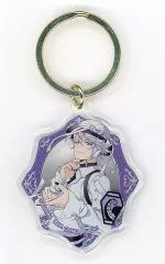 【中古】キーホルダー アズール・アーシェングロット ぷっくりアクリルキーホルダーA 「一番くじ  ディズニー ツイステッドワンダーランド 第八弾」 E賞