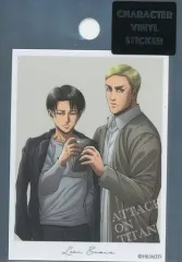 【中古】シール・ステッカー リヴァイ＆エルヴィン キャラクターステッカー 「進撃の巨人」