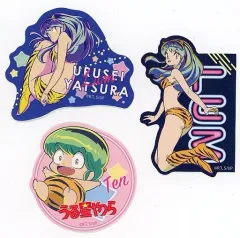 【中古】シール・ステッカー ラム＆テン(Aセット) ダイカットステッカー3枚セット 「うる星やつら×ローソン」
