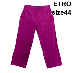 ◇ エトロ ETRO カジュアルパンツ ワイドパンツ ストレートシルエット 光沢感 マゼンタ シルク100％ 44 L～XL 11～13号 レディース S5Y699のサムネイル