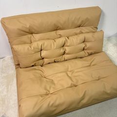 新品ソファベッド ローソファー 2人掛け クッション付き 座椅子1349