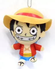 【中古】キーホルダー・マスコット(キャラクター) モンキー・D・ルフィ カバンに付けられるおすわりぬいぐるみ～3兄弟～ 「ワンピース」