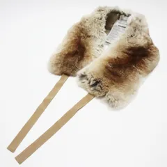JIL SANDER ジルサンダー シルク チンチラ毛皮ファー マフラー ブラウン K11-k048 JIL SANDER ジルサンダー シルク チンチラ毛皮ファー マフラー