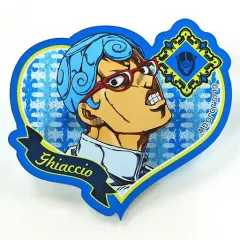 【中古】バッジ・ピンズ ギアッチョ 「ジョジョの奇妙な冒険 第五部 黄金の風 ジョジョの奇妙な冒険 第六部 ストーンオーシャン アニメ化記念特別イベント ジョジョ～新たなる旅立ち～ vol.2 ハート型ラメアクリルバッジ vol.2」