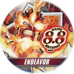 【中古】バッジ・ピンズ エンデヴァー バースデイ缶バッジ(2020) 「僕のヒーローアカデミア」 ジャンプキャラクターズストア限定