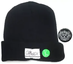 【中古】帽子(キャラクター) 鏑木・T・虎徹モデル ニット帽(缶バッジ付き) 「劇場版 TIGER＆BUNNY -The Rising-×HTML ZERO3 Guttarelax」