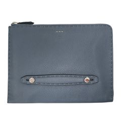 美品 FENDI フェンディ セレリア レザー クラッチバッグ セカンド