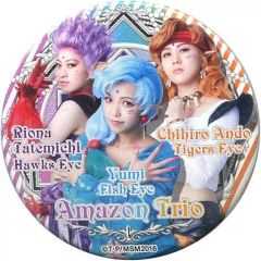 [Used] Badge/Pin (Women) Chihiro Ando & Riona Tachido & Yumi Amazon Trio) Sailor Moon Musical Original Can Badge "Pretty Guardian Sailor Moon -Amour Eternal-"