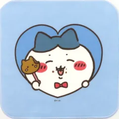 【中古】タオル・手ぬぐい ハチワレ バレンタイン ミニハンカチタオル 「ちいかわ なんか小さくてかわいいやつ」