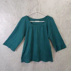 any SiS エニィスィス 七分袖カットソー レディース トップス グリーン 〇□