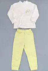 【中古】衣料雑貨 ハローキティ＆うさぎ フリースセット(長袖/キッズ) オフホワイト 120cm 「ちいかわ なんか小さくてかわいいやつ×サンリオキャラクターズ×ユニクロ スペースツアー」