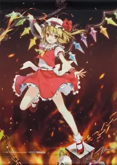 【中古】タペストリー フランドール・スカーレット A3タペストリー 「東方Project 悪魔の妹 フランドール・スカーレット 1/8 PVC製塗装済み完成品」 あみあみ限定特典