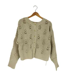 サマンサモスモス samansa Mos2 透かし編み柄前後着ニット レディース FREE 