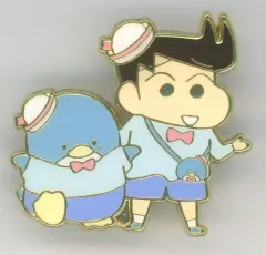 【中古】バッジ・ビンズ 風間くん×タキシードサム 「クレヨンしんちゃん×サンリオキャラクターズ ピンバッジ カスカベ防衛隊」