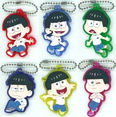 【中古】キーホルダー 全6種セット 「おそ松さん カプセルラバーキーホルダー」