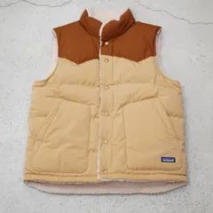 美品 Patagonia パタゴニア Reversible Bivy Down Vest ビビー ダウン ベスト リバーシブル ボアベスト 27588 茶 1218P♪