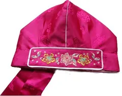 男の子トリョンモ・小豆ピンク小花■toryonmo-8-s【ギフト】【お土産】【誕生祝】