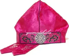 男の子トリョンモ・金銀刺繍小豆ピンク■toryonmo-4-s【ギフト】【お土産】【誕生祝】