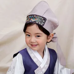 男の子トリョンモ・ベージュ孔雀■toryonmo-19-s【ギフト】【お土産】【誕生祝】