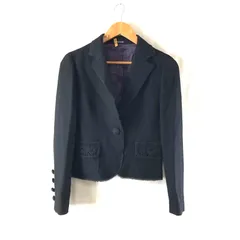 コムサデモード COMME CA DU MODE ジャケット デザインポケット ボタン 日本製 黒 982947