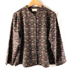 未使用・タグ付】三越購入V&A 花柄 高級ブラウスM～L(東京ブラウス 