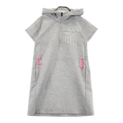 サイズ：0 NEW BALANCE GOLF ニューバランス  半袖 パーカーワンピース ロゴ  グレー系 [240101594546] ゴルフウェア レディース ストスト