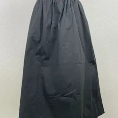 無印良品 フレアスカート ブラック XS〜S 綿混 ウエストゴム ベーシック　20251224-0012