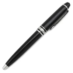 モンブラン Montblanc ボールペン マイスターシュテュック プラチナ モーツアルト メタル プレシャスレジン ブラック×シルバー インク切れ ミニサイズ  108750【中古】