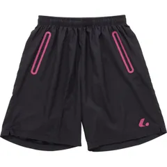 ルーセント LUCENT Uniハーフパンツ(ブラック×ピンク) テニスショート・3 4パンツ (XLS5381)、選択