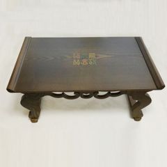 時代物 唐木 斑竹細工 茶道具 飾り台 ミニテーブル ディスプレイ台 華