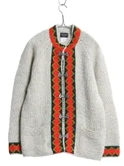 【お得なクーポン配布中!】 60s デンマーク製 ブルックスブラザーズ ニット カーディガン レディース L 程/ ヴィンテージ 黒タグ ウール セーター チロリアン 前開き