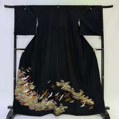 1000円台着物 黒留袖 リサイクル着物 安い リメイク 中古 礼装 ポリエステル リユース 5003