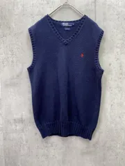 美品 POLO RALPH LAUREN ポロ ラルフローレン ニット ベスト sizeS/ネイビー  ◇■レディース