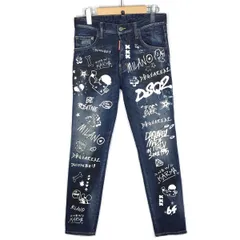 【倉吉店】 中古 DSQUARED2 | ディースクエアード デニムパンツ SKATER JEAN S74LB1099 S30685 インディゴ サイズ：42 【107】