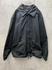 A.P.C アーペーセー コーチジャケット 黒 Ｍ ナイロンジャケット A.P.C. アーペーセー ブラック ナイロン コーチジャケット M