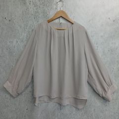 美品⭐️ウィムガゼット シアーブラウス くすみピンク F 洗える - メルカリ