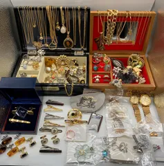 遺品整理　生前整理　アクセサリー　まとめ売り   ネックレス　リング  ブローチ  ブレスレット　タイピン　カフス　腕時計　ピアス　トップ