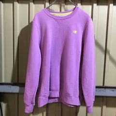 1278 Champion ECO AUTHENTIC トレーナー パープル 2XL チャンピオン エコ オーセンティック スウェット ワンポイント 刺繍ロゴ 古着卸 アメリカ仕入