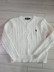 ポロラルフローレン ケーブルニット カーディガン アイボリー S