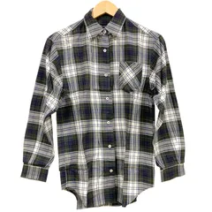 OG40 YORKLAND ヨークランド シャツ グリーン チェック トップス レディース 9AR