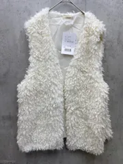 新品 CLASSICAL ELF クラシカルエルフ ce1010139 ボリュームプードルフェイクファー ベスト sizeM/アイボリー ◇■レディース